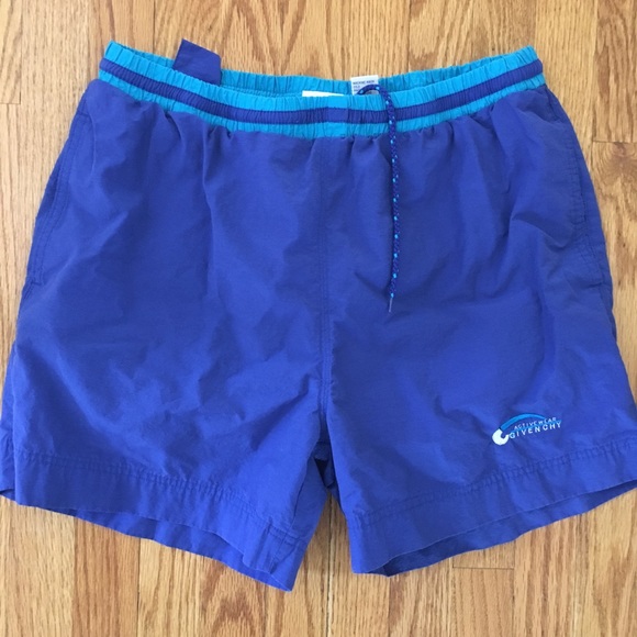 blue givenchy swim shorts
